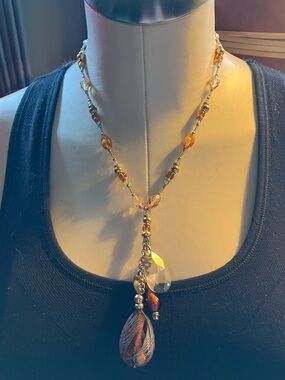 Murano Glass Necklace-sterling